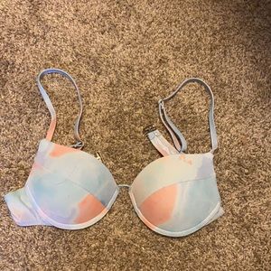 Pastel tie-dye bikini set